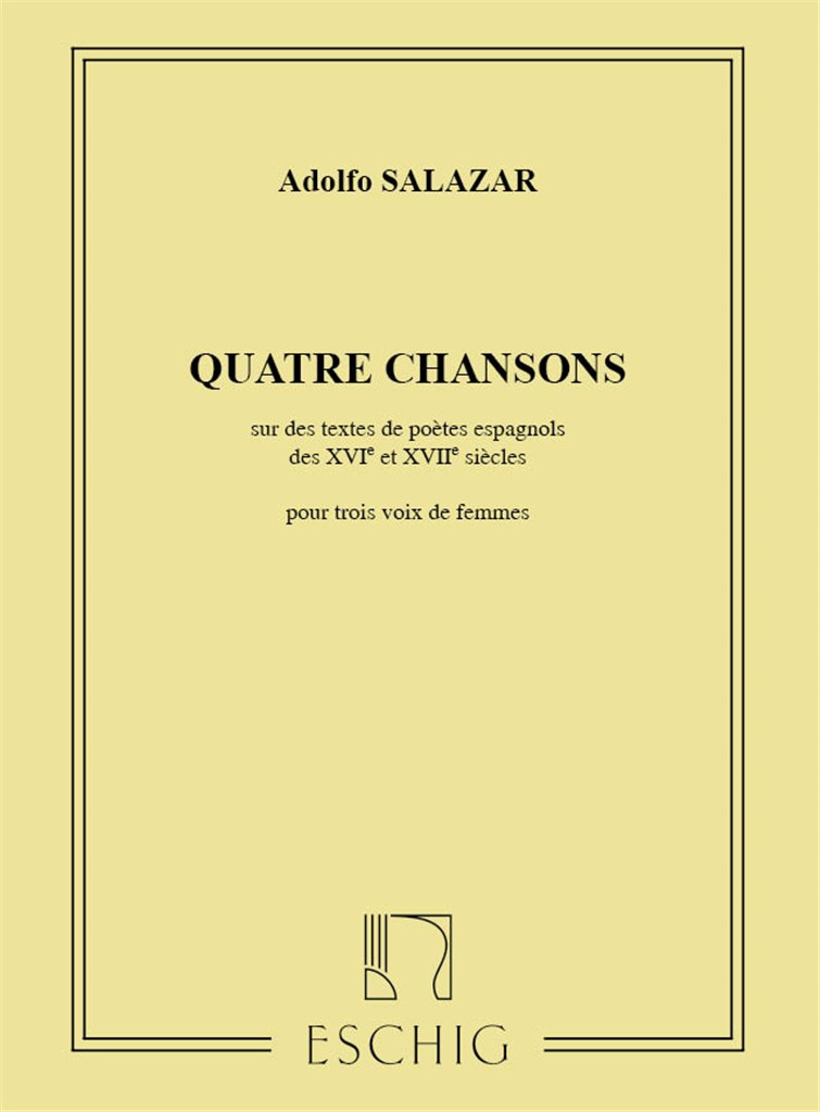 Quatre Chansons Sur Des Textes De Poetes